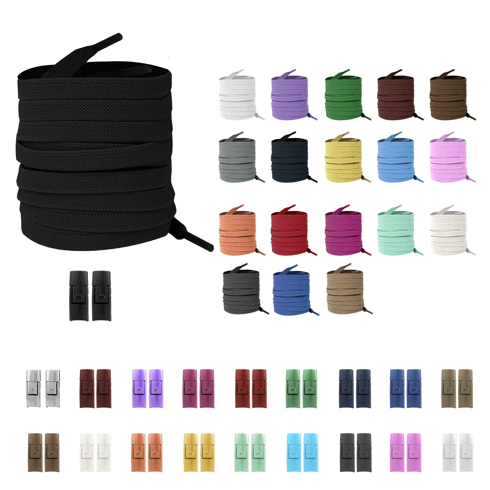 LockFit No-Tie Elastic Shoelaces