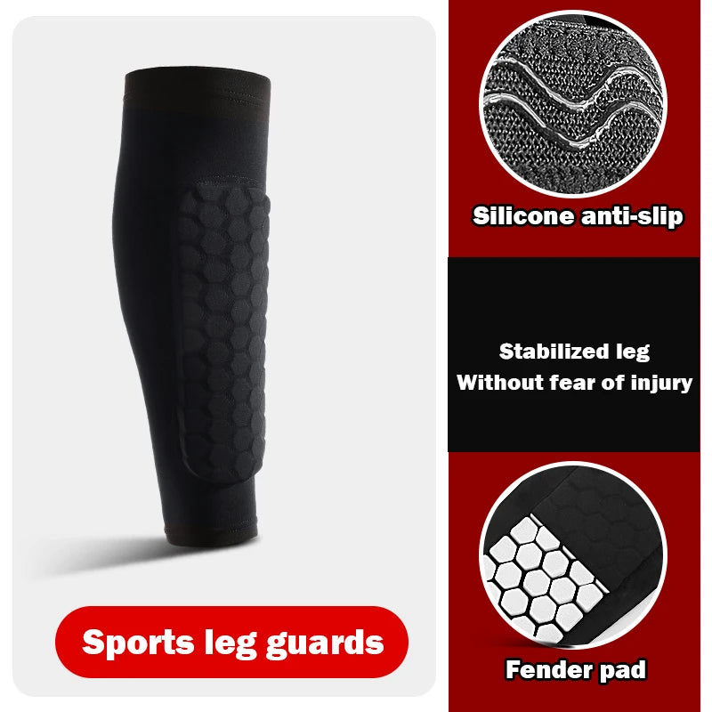 Padded Soccer Shin Guard Sleeves