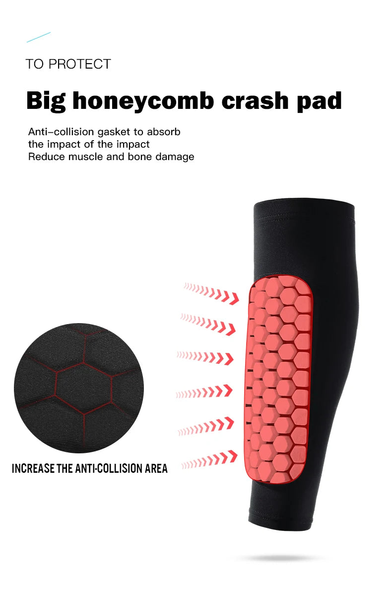 Padded Soccer Shin Guard Sleeves