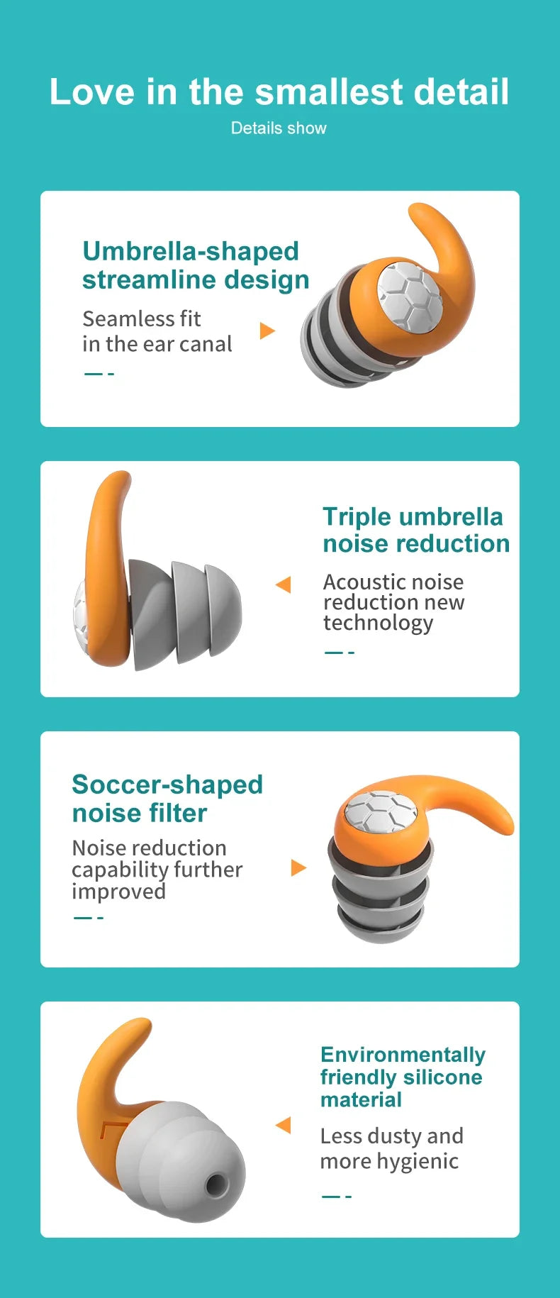 Waterproof Surf Ear Plugs